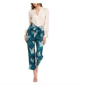 Rebecca Taylor Hydrangea Silk-Blend Pant Size 00